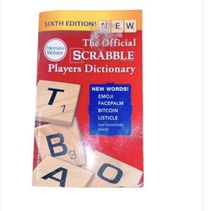Scrabble dictionary book sixth edition